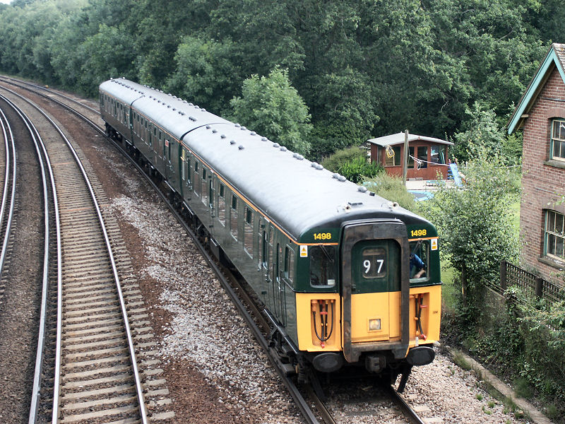 1498 EMU approached Latchmoor and Lymington Junction