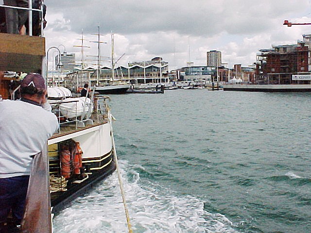 PS Waverley - approaching Portsmouth ferry
terminal